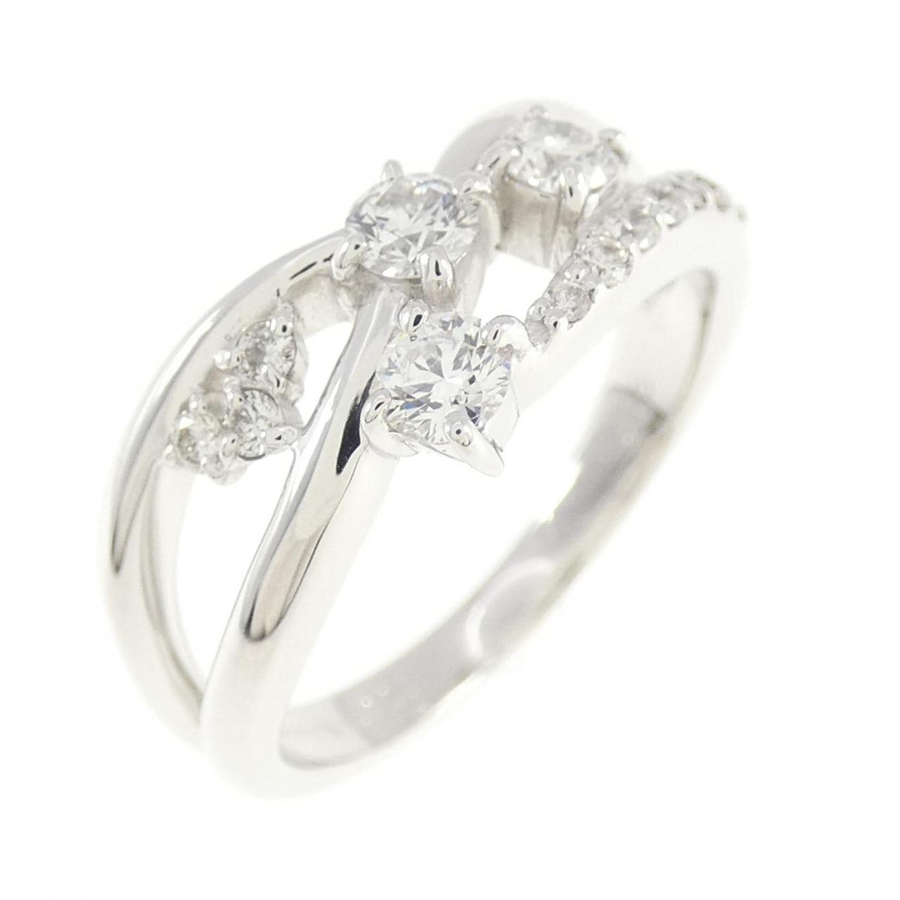 K18WG ダイヤモンド リング 0.326CT