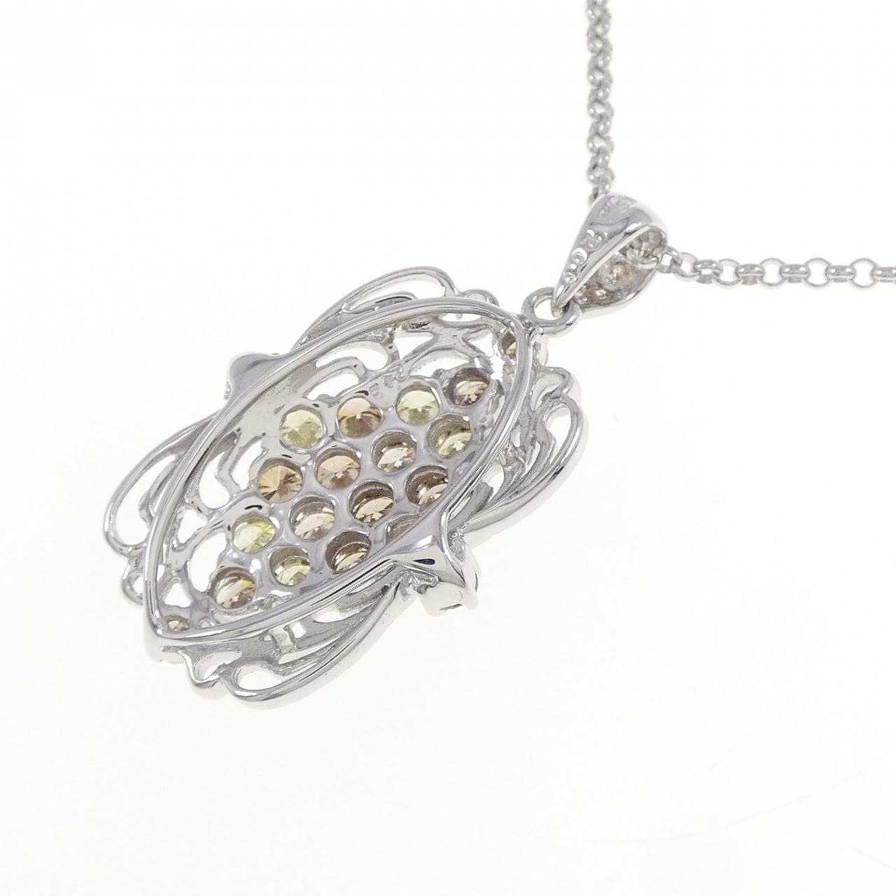 K18WG ダイヤモンド ネックレス 2.00CT