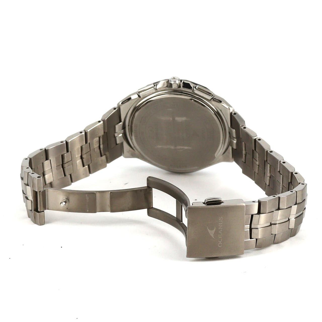 カシオ オシアナスマンタ 電波時計 OCW-S5000E-1AJF TI ソーラークォーツ