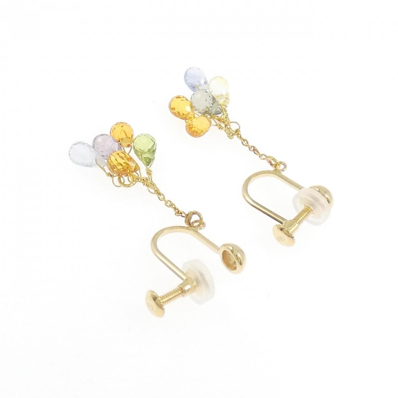 K18YG サファイヤ イヤリング