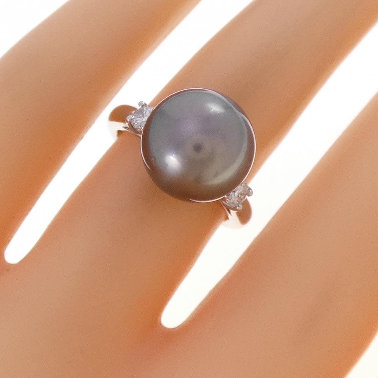 PT900 黒蝶パール リング 11mm