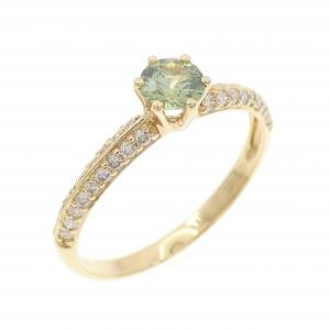 K18YG デマントイドガーネット リング 0.40CT