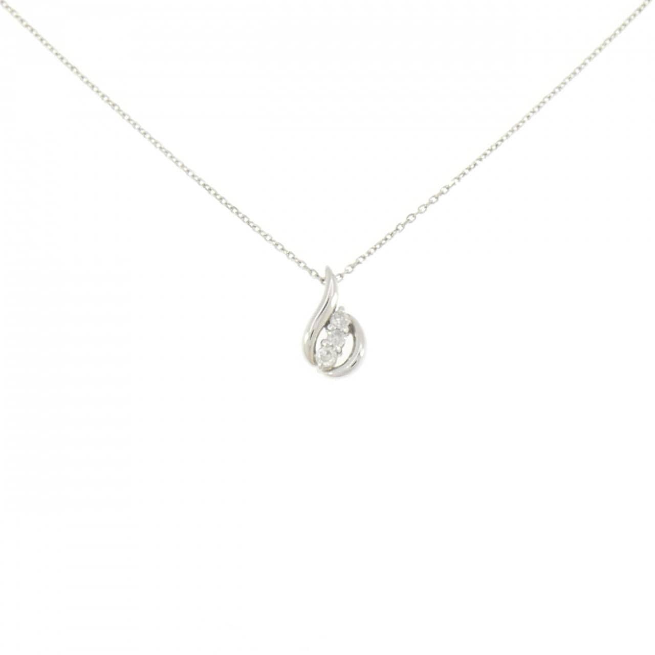 PT900/PT850 ダイヤモンド ネックレス 0.04CT
