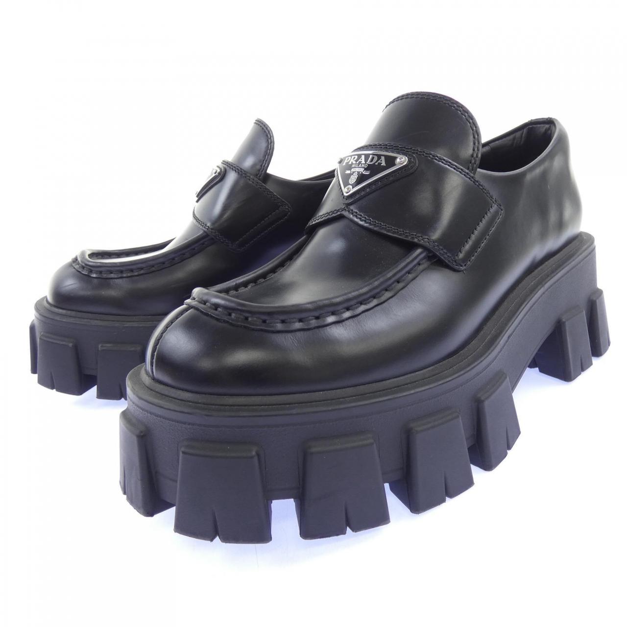プラダ PRADA モノリス ローファー トライアングルロゴ 1D649M シューズ