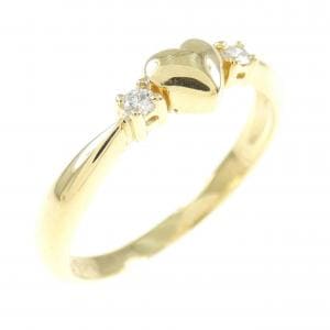 750YG ハート ダイヤモンド リング 0.04CT