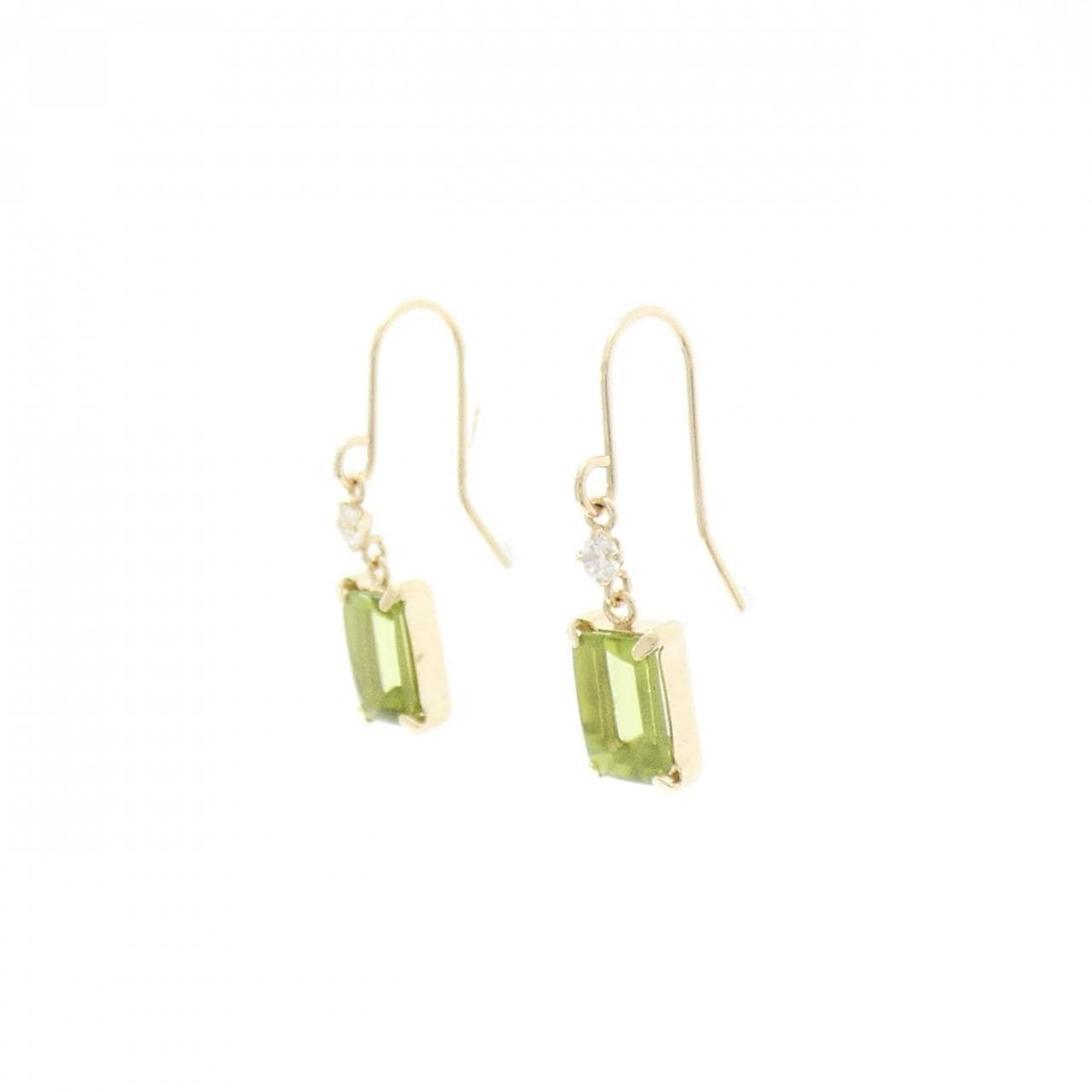 K10YG Peridot earrings