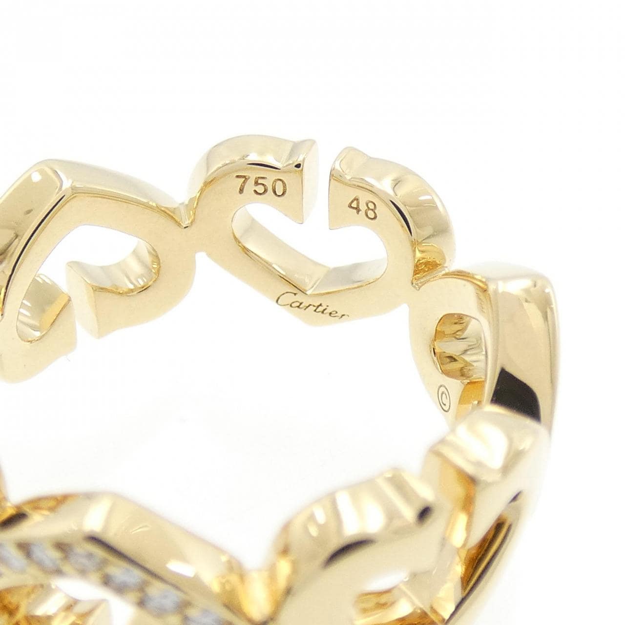 Cartier C heart 1P 戒指