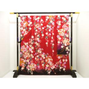 振袖　友禅加工刺繍入り　ボカシ染