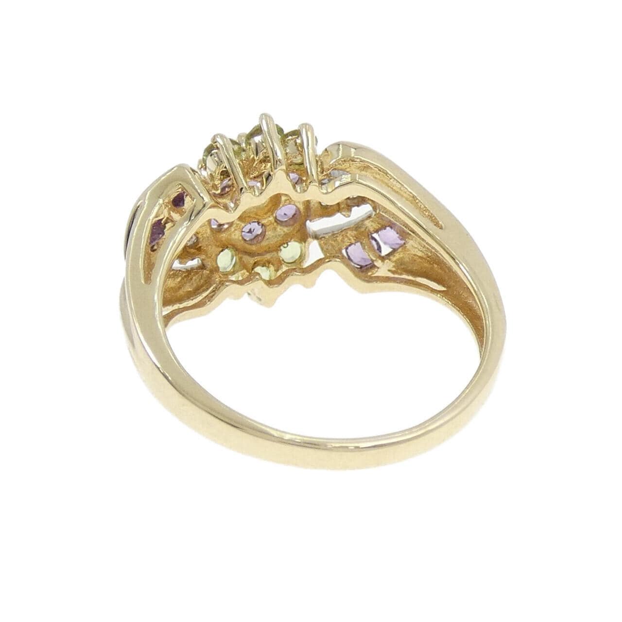 10KYG/10KWG カラーストーン リング