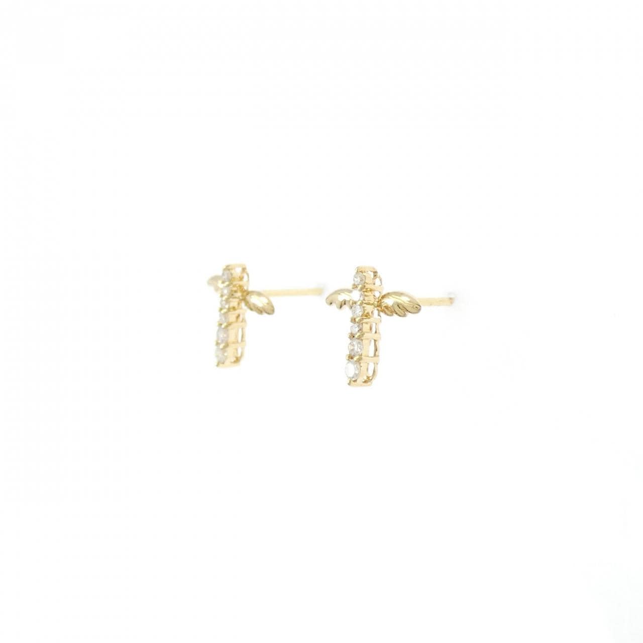 K18YG ダイヤモンド ピアス 0.09CT
