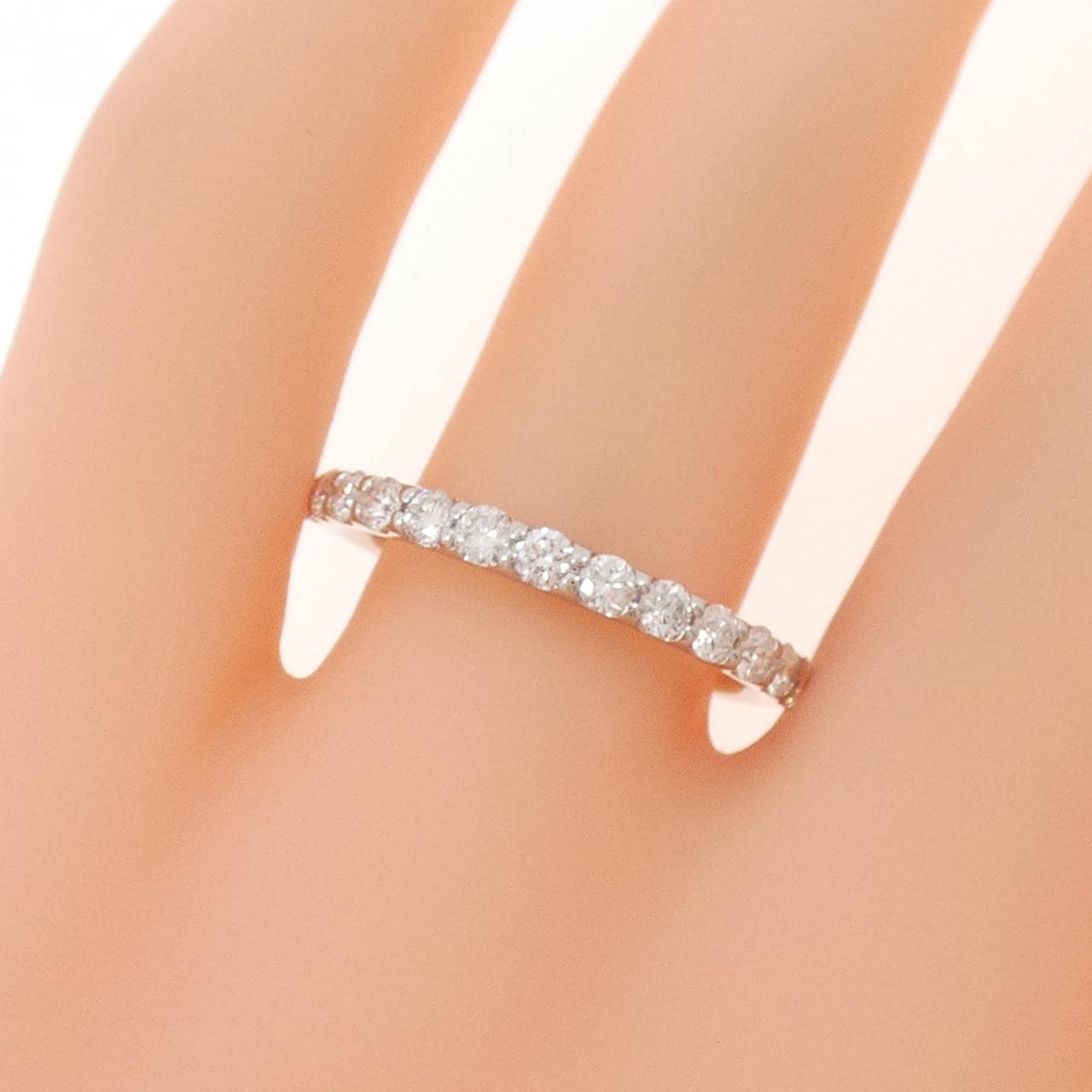 PT900 Half Eternity Diamond Ring 0.50CT