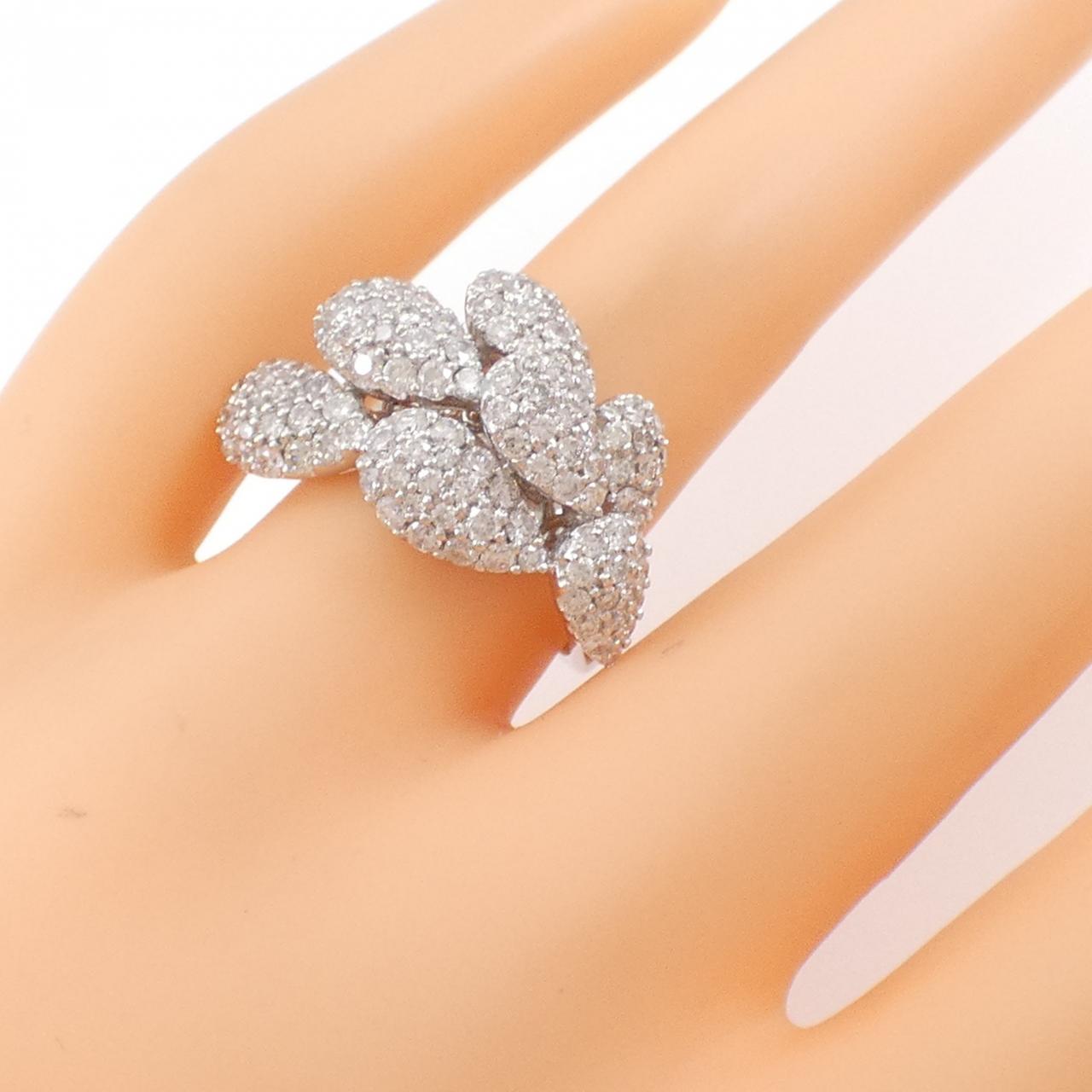 K18WG ダイヤモンド リング 1.89CT