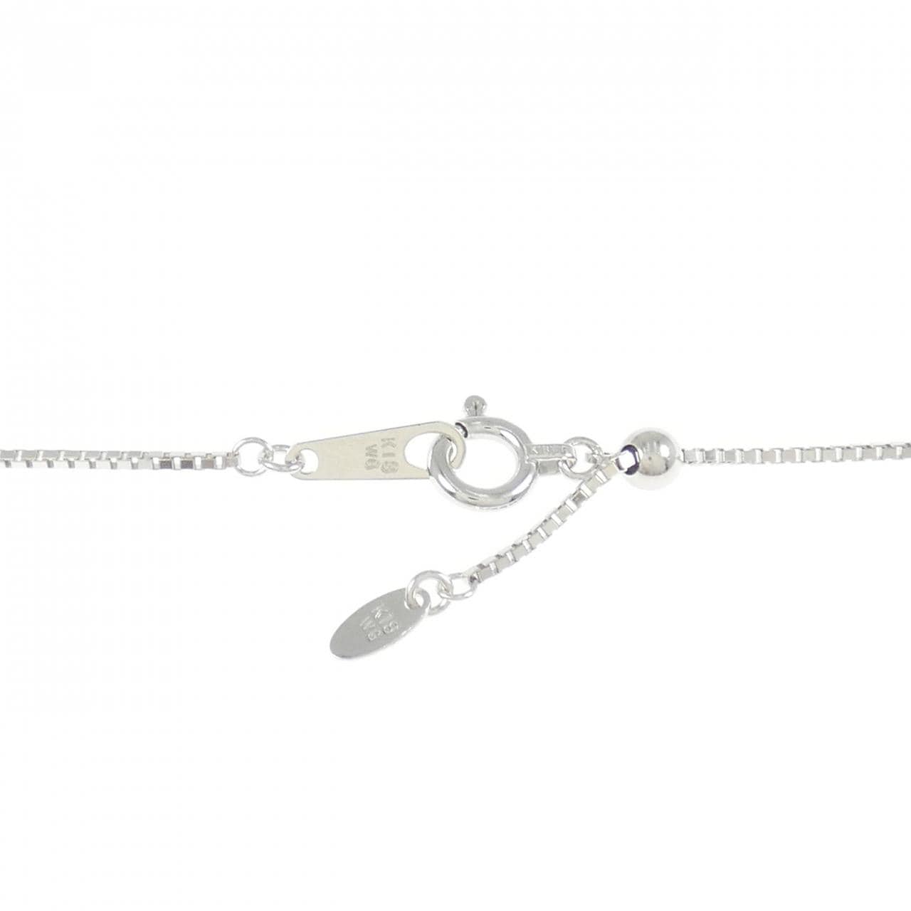 K18WG/K18BG Cross Diamond Necklace 0.60CT