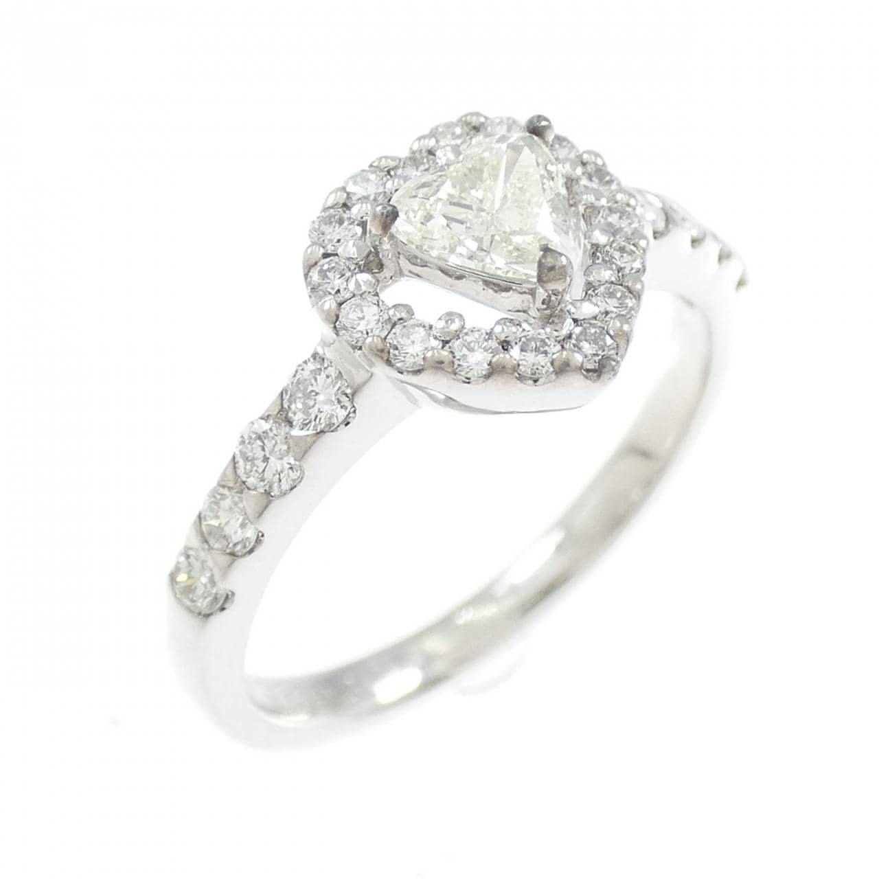 PT900 ハート ダイヤモンド リング 0.216CT