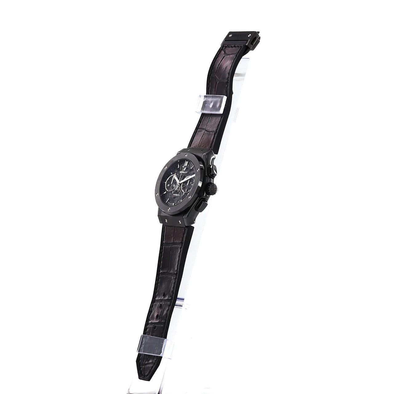 ウブロ クラシックフュージョンアエロフュージョンクロノグラフブラックマジック 525.CM.0170.LR セラミック 自動巻