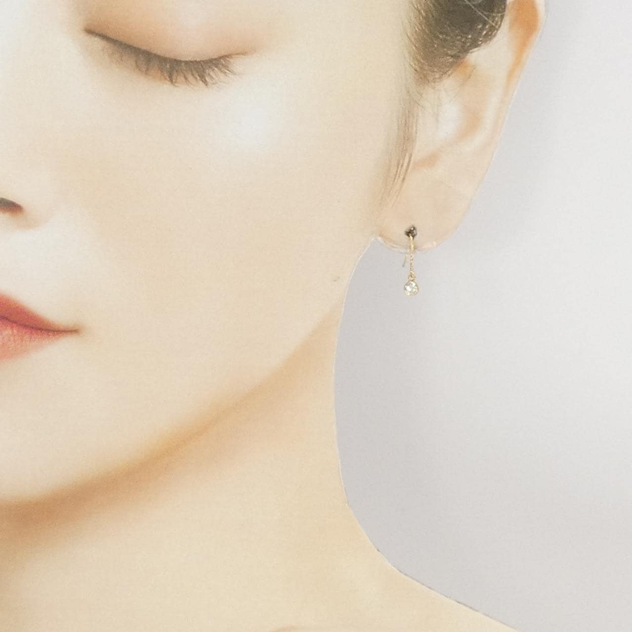 K18YG ダイヤモンド ピアス 0.18CT