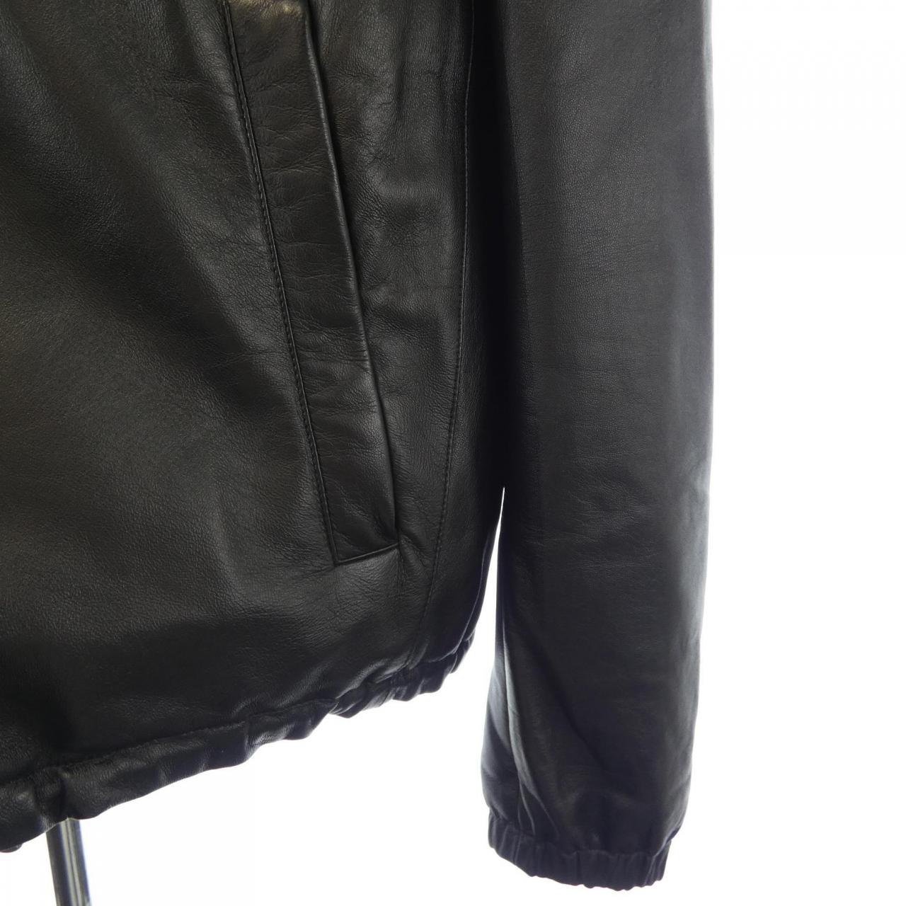 プラダ PRADA トライアングルロゴ UPW281 038 レザージャケット