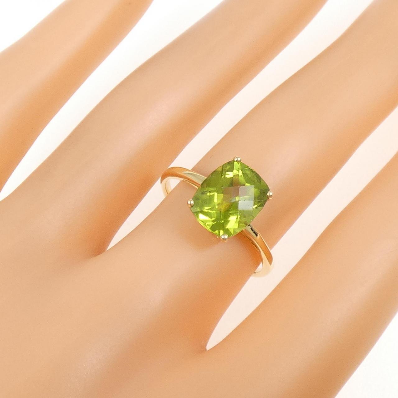ジーエスティービー ペリドット リング 2.50CT