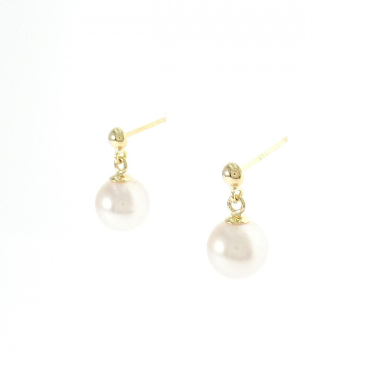 K18YG アコヤパール ピアス 7.2mm