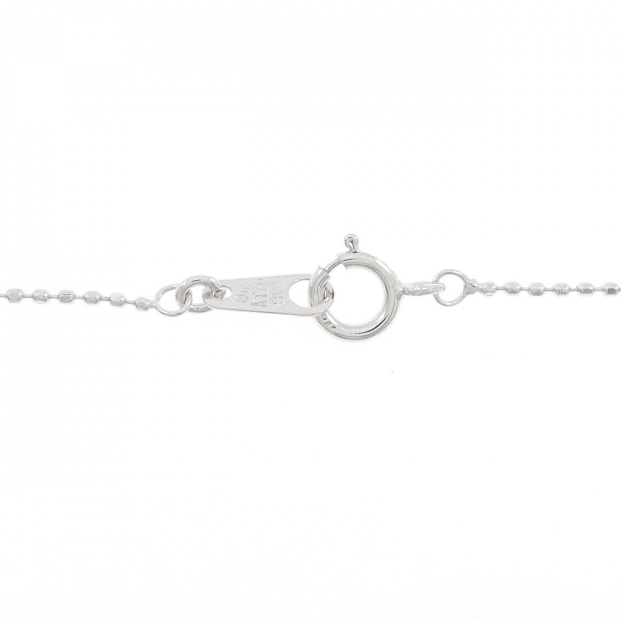 K18WG ダイヤモンド ネックレス 0.15CT