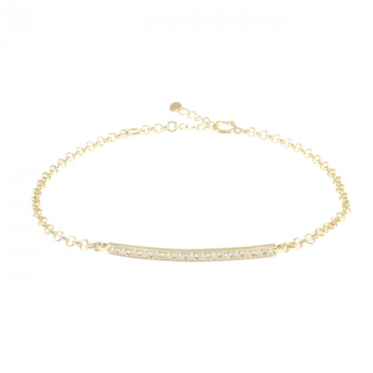 K18YG ダイヤモンド ブレスレット 0.30CT