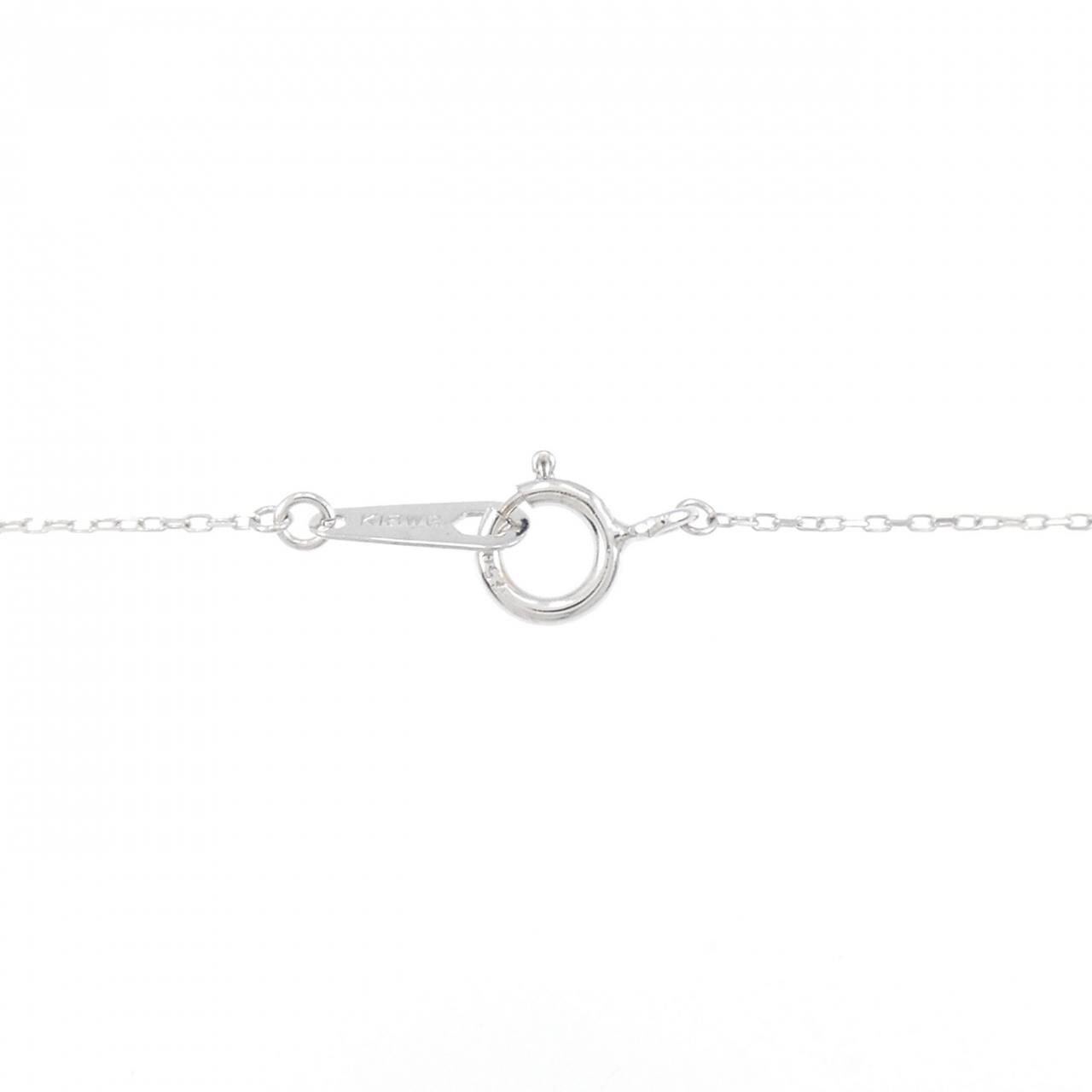 K18WG ハート ダイヤモンド ネックレス 0.10CT