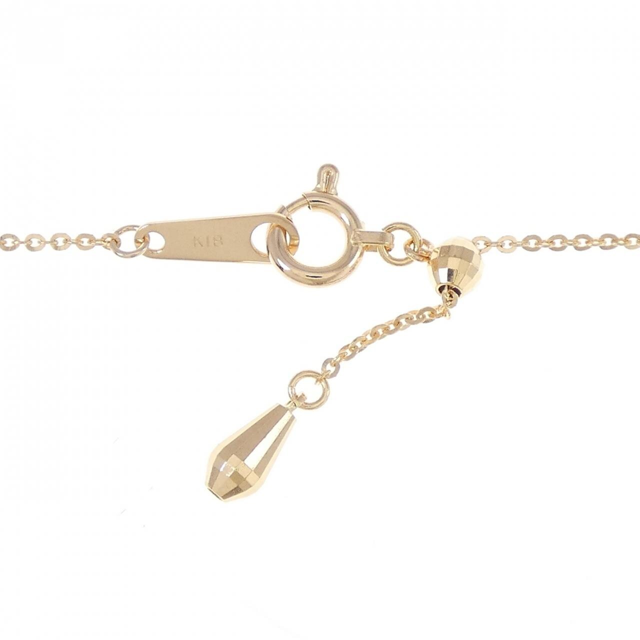 K18PG ハート ダイヤモンド ネックレス 0.12CT