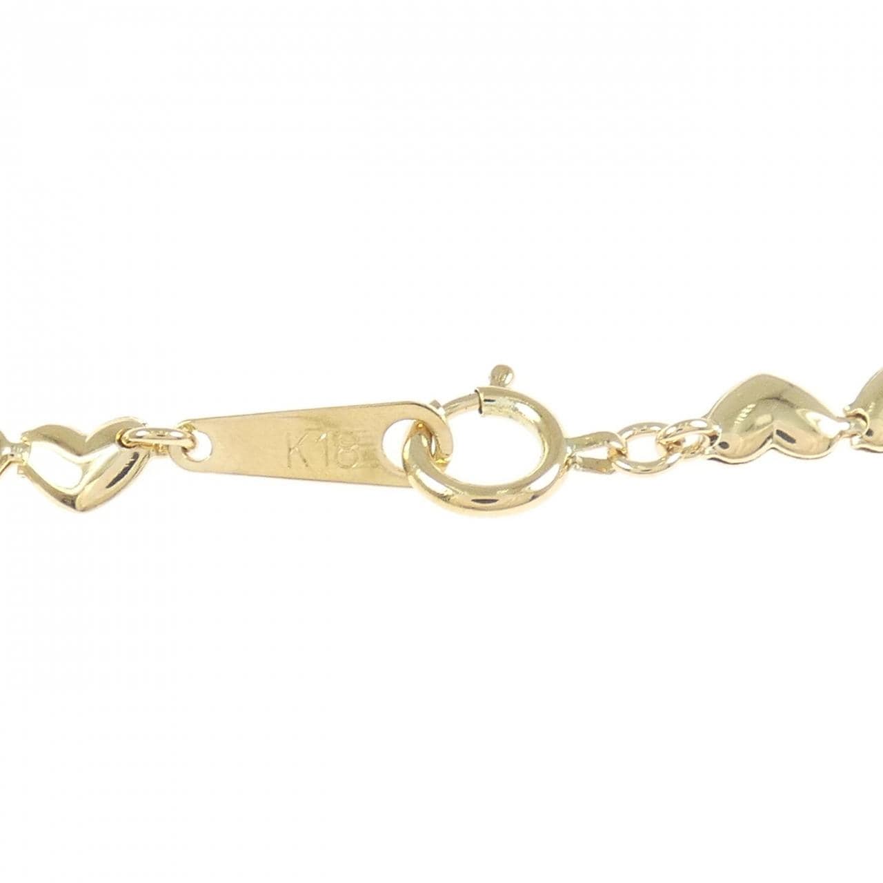 K18YG ハート ネックレス