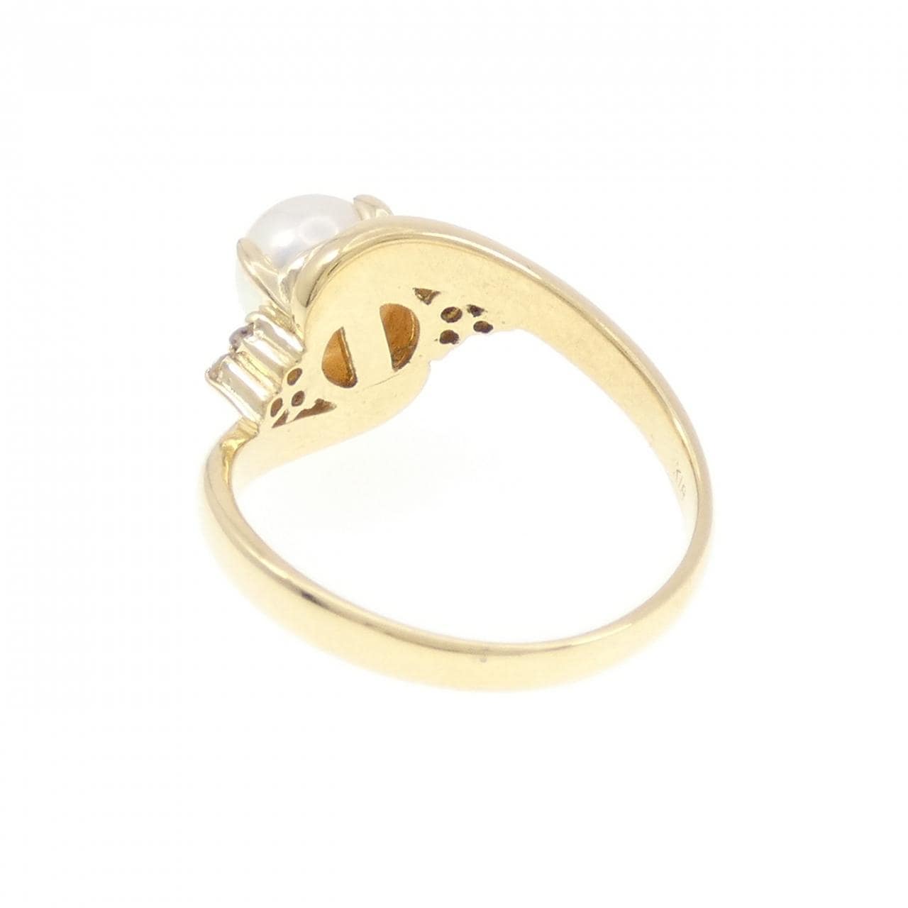 K18YG アコヤパール リング 6.3mm