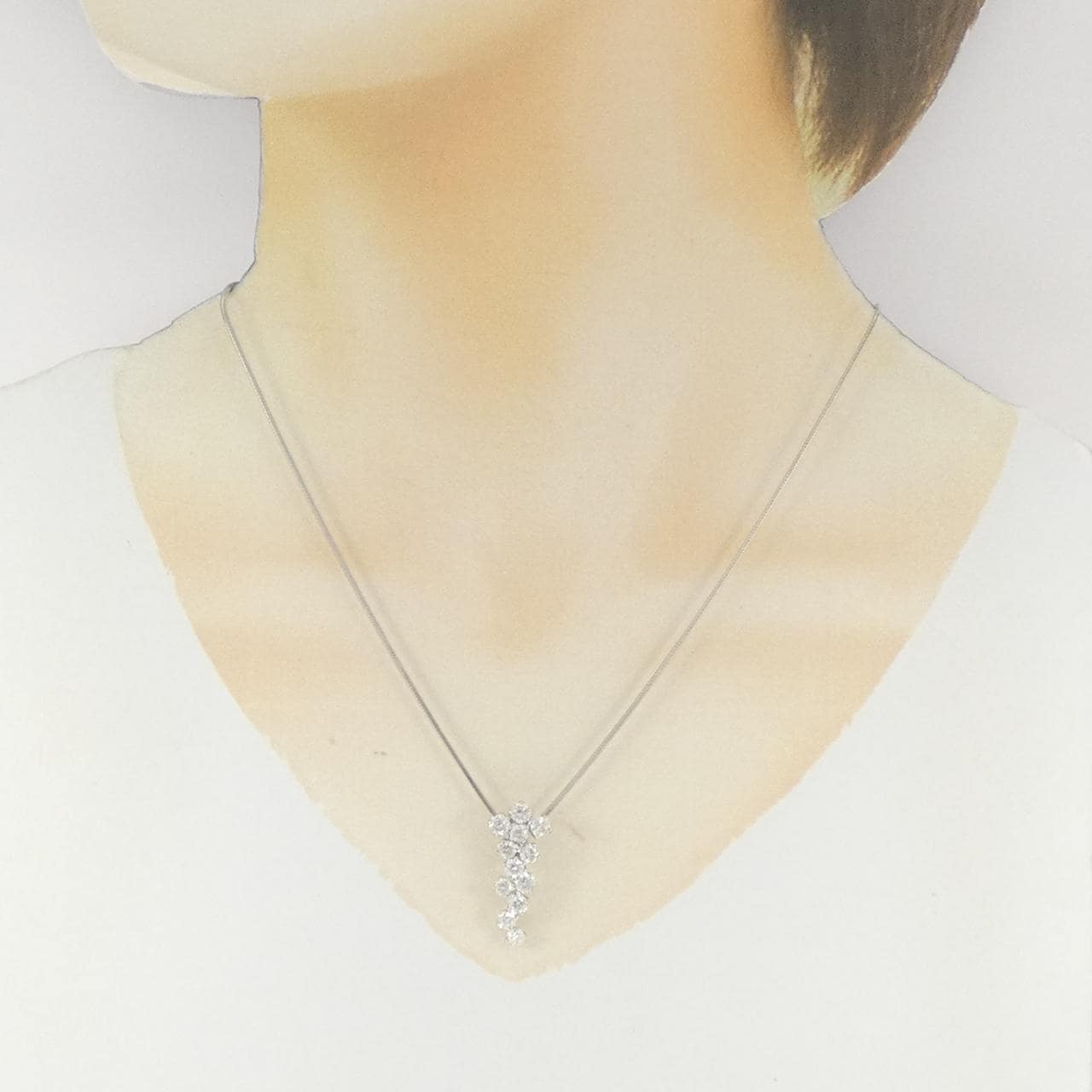 PT900/PT850 ダイヤモンド ネックレス 2.000CT