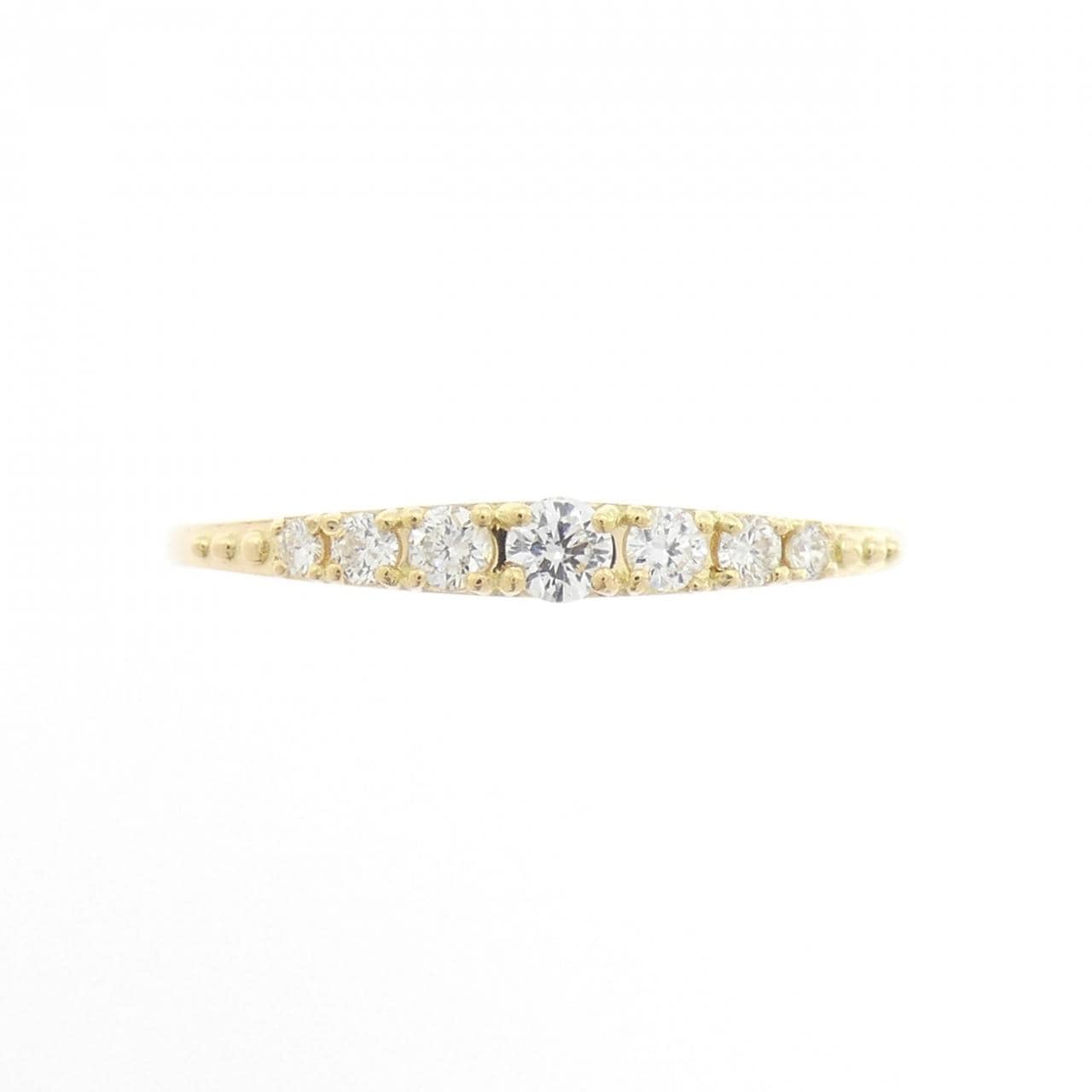 【リメイク】K18YG ダイヤモンド リング 0.15CT