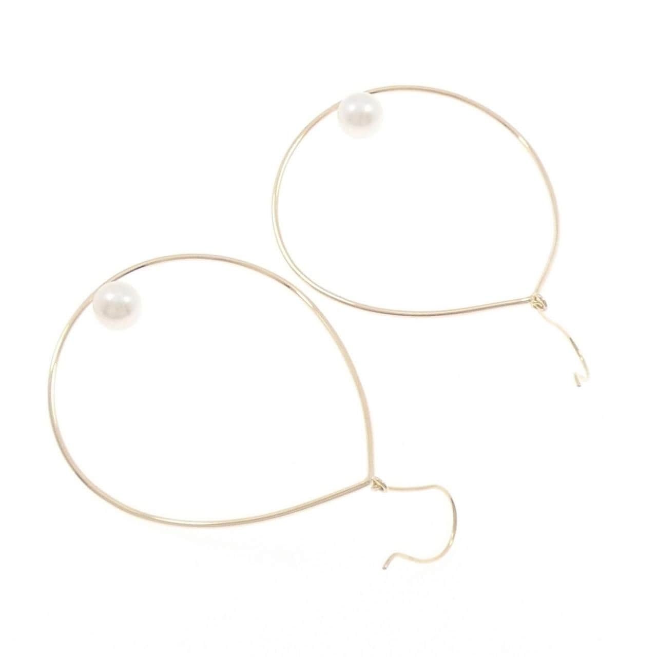 K18YG アコヤパール ピアス 6.2mm