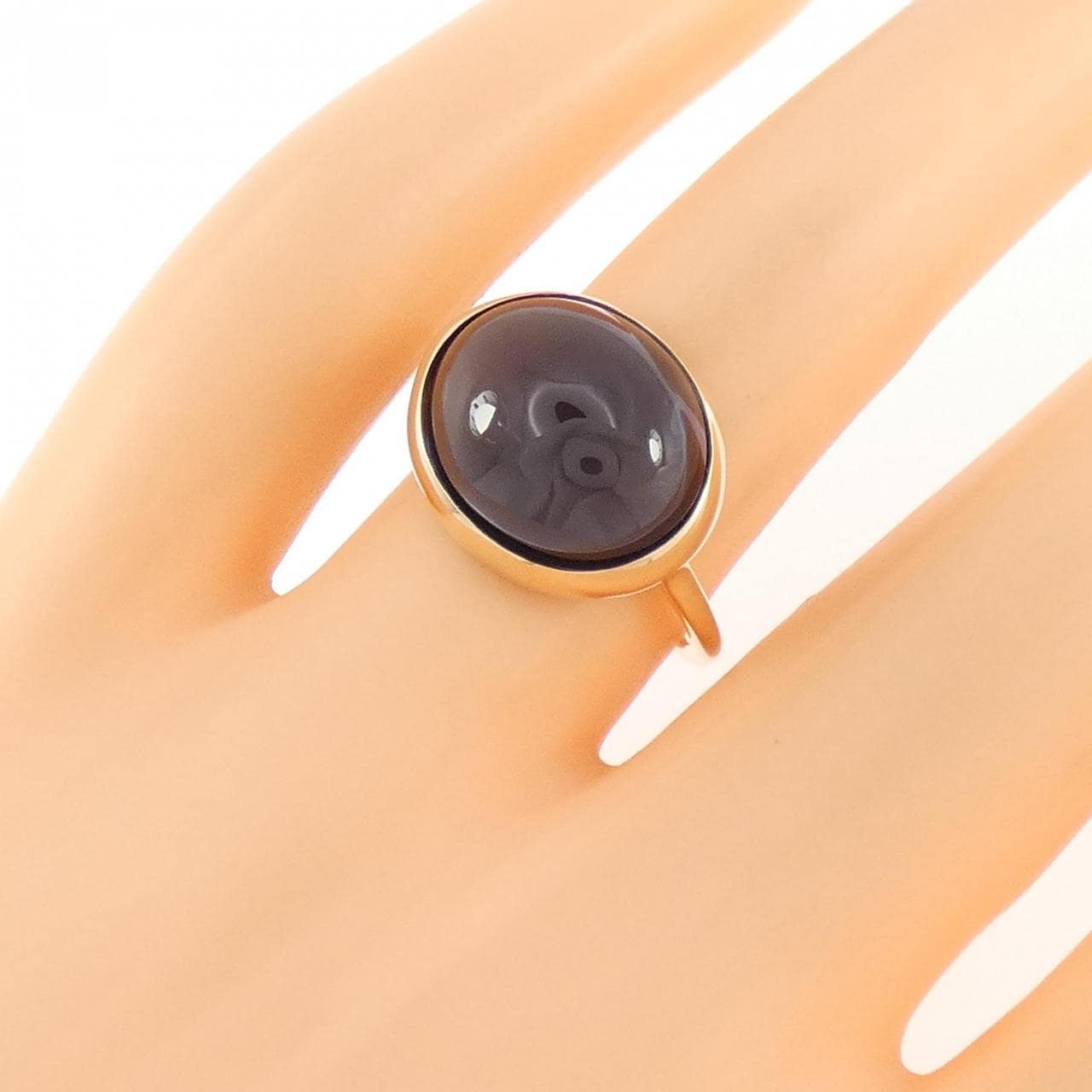 K10YG ブルートパーズ リング 10.5CT