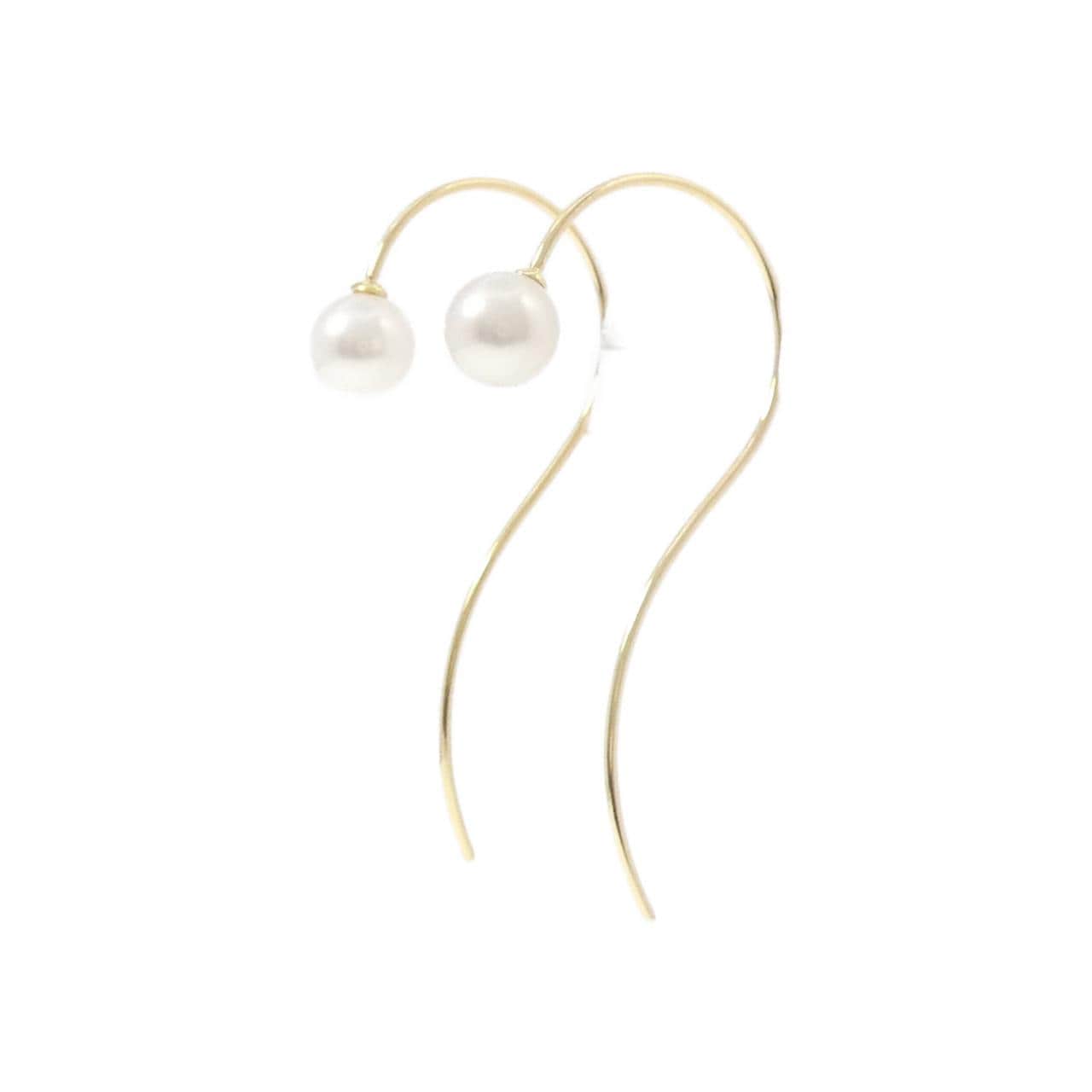 K18YG アコヤパール ピアス 6mm