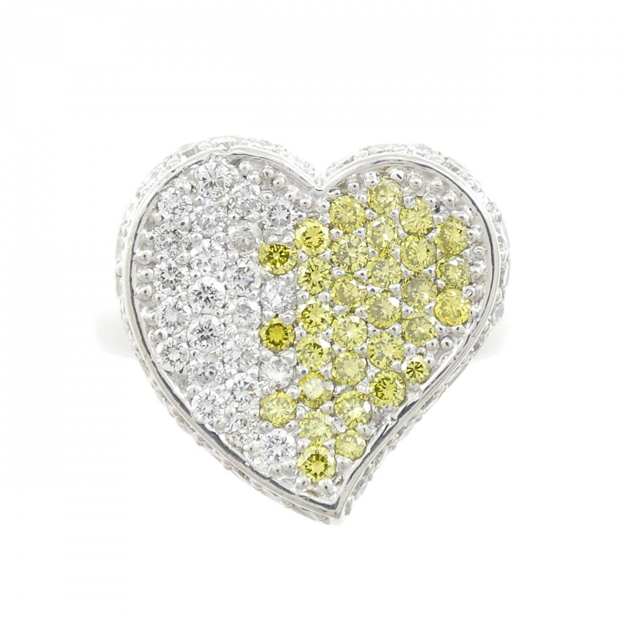 PT900 ハート ダイヤモンド リング 1.20CT