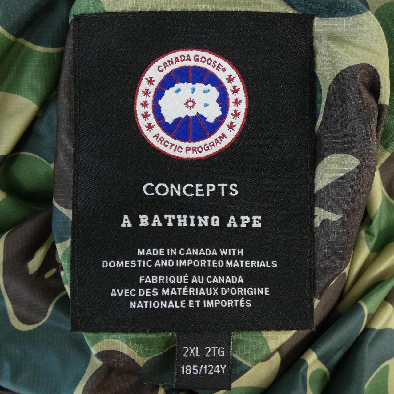カナダグース CANADA GOOSE A BATHING APE ダウンジャケット