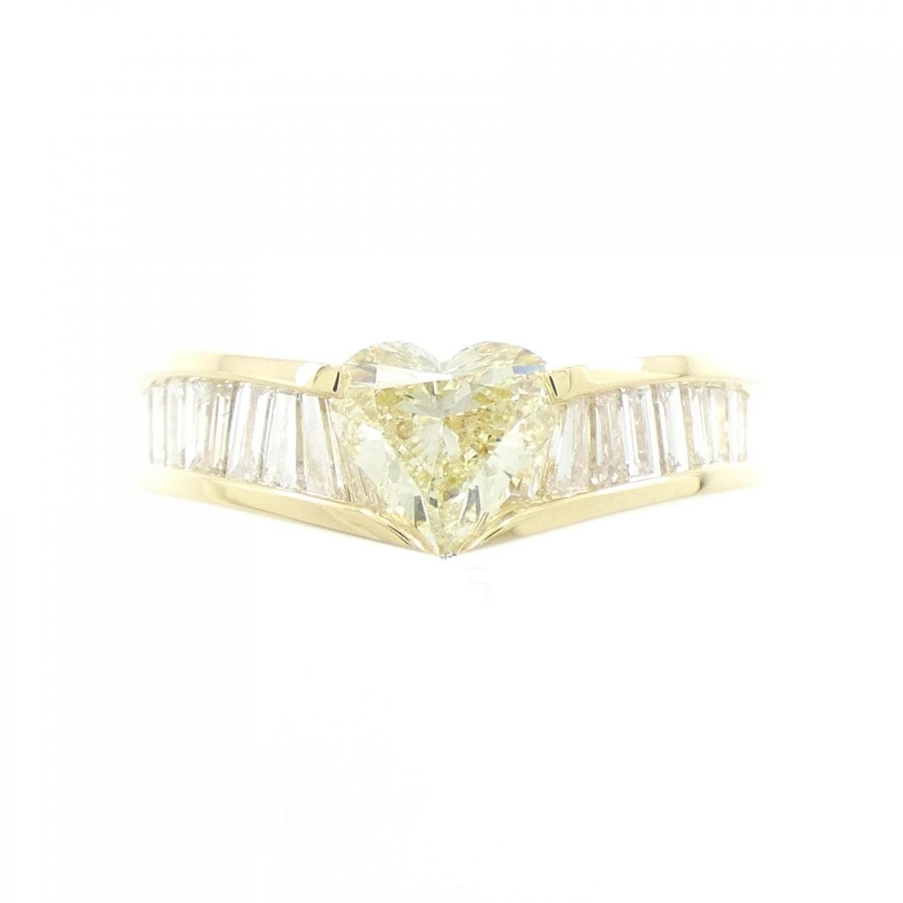 K18YG 心形钻石戒指 0.810CT