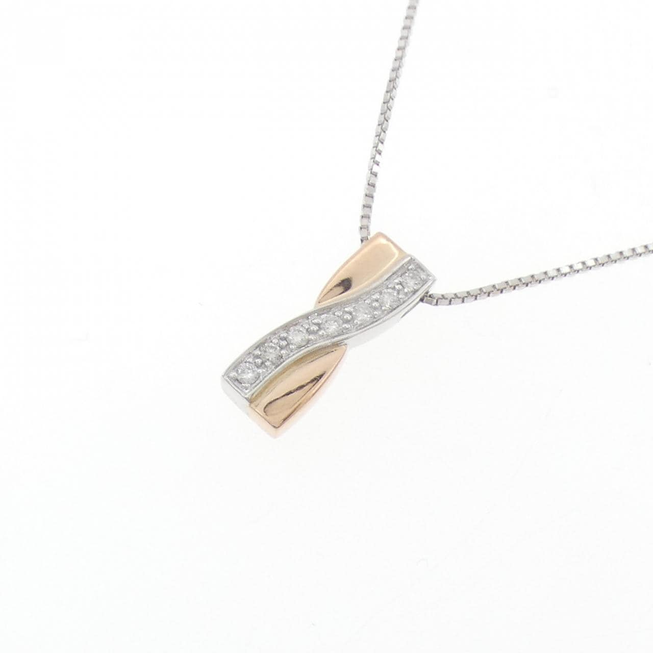 K18WG/K18PG ダイヤモンド ネックレス