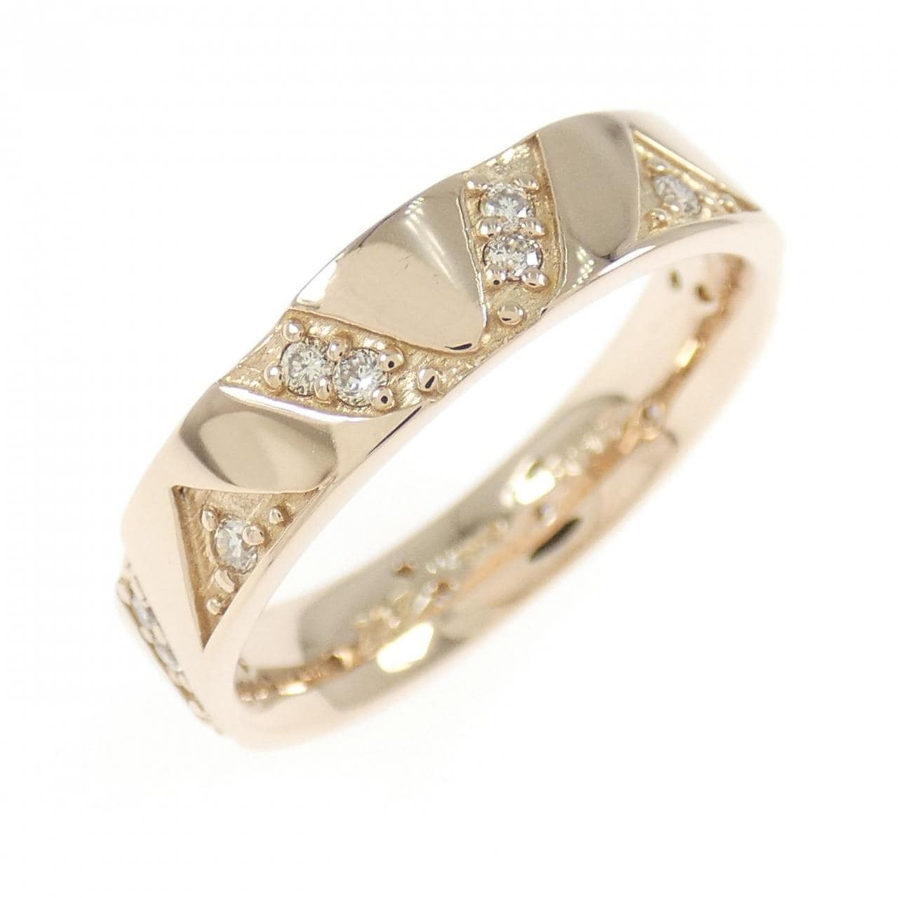 K18PG ダイヤモンド リング 0.17CT