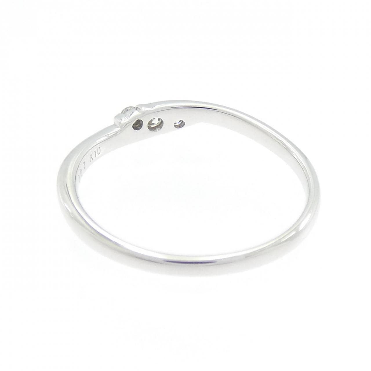 K10WG ダイヤモンド リング 0.07CT