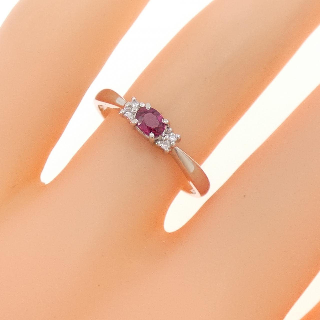 PT900 ルビー リング