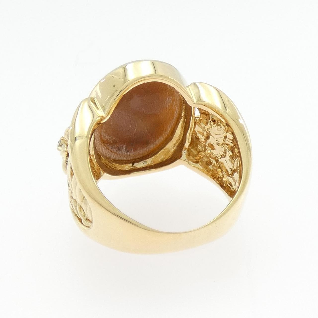 K18YG シェルカメオ リング