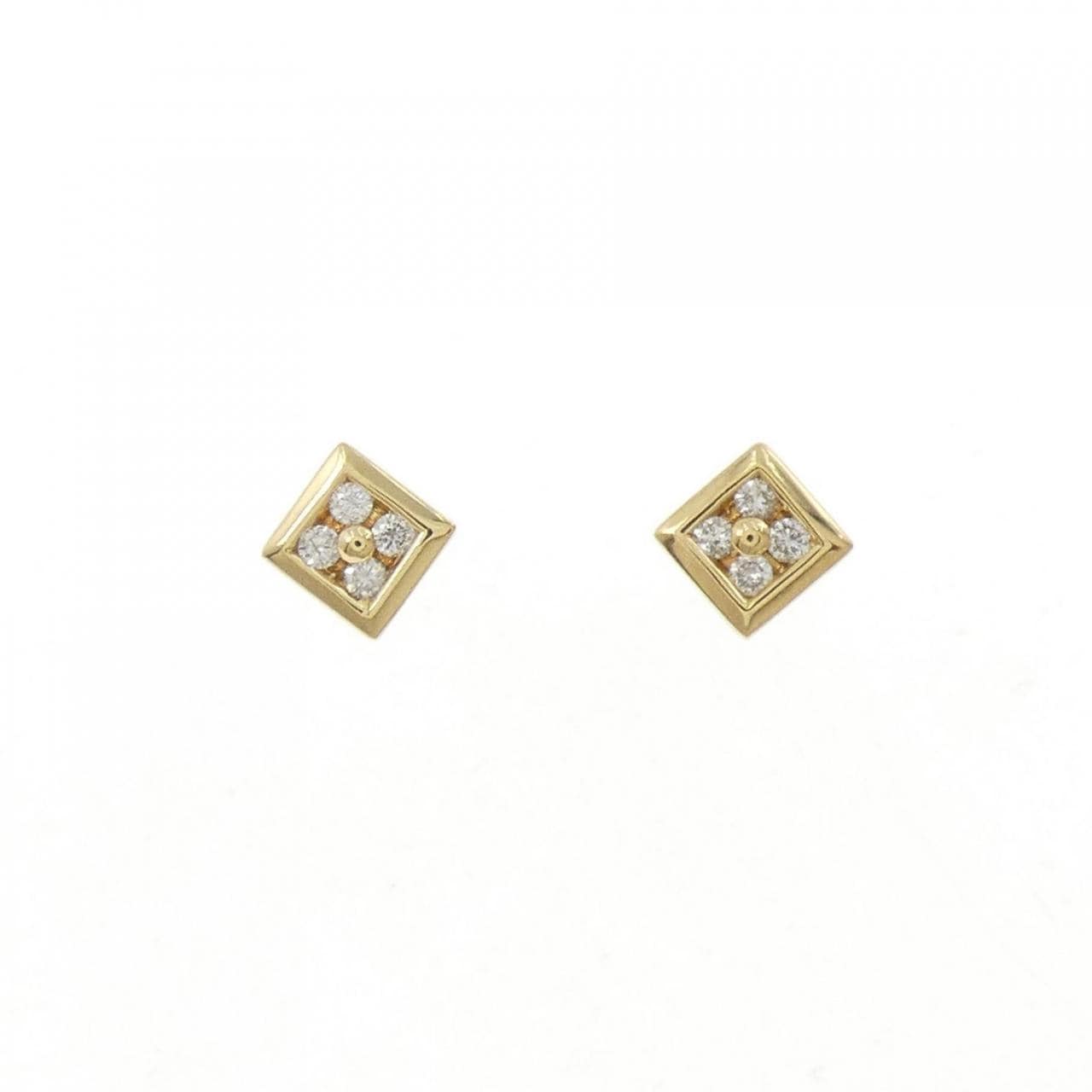 750YG/K18YG ダイヤモンド ピアス