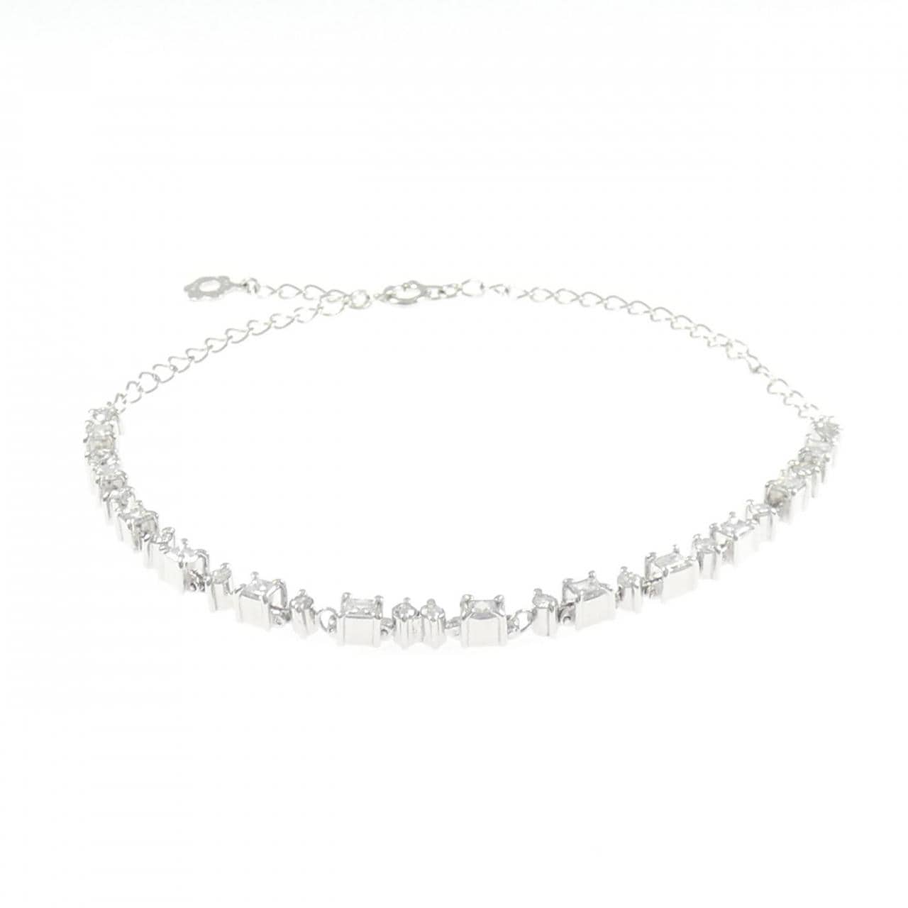 K18WG ダイヤモンド ブレスレット