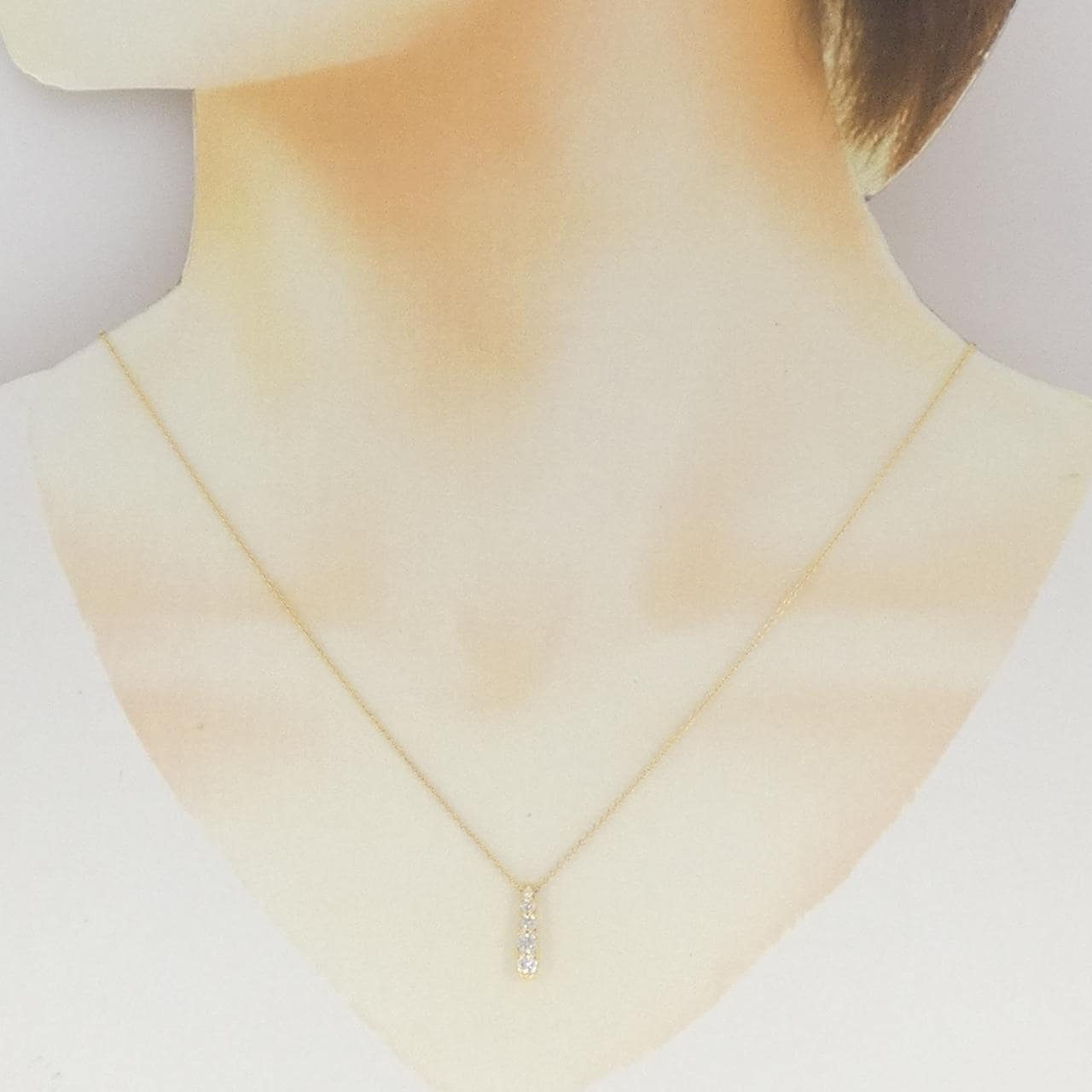 K18YG ダイヤモンド ネックレス 0.30CT