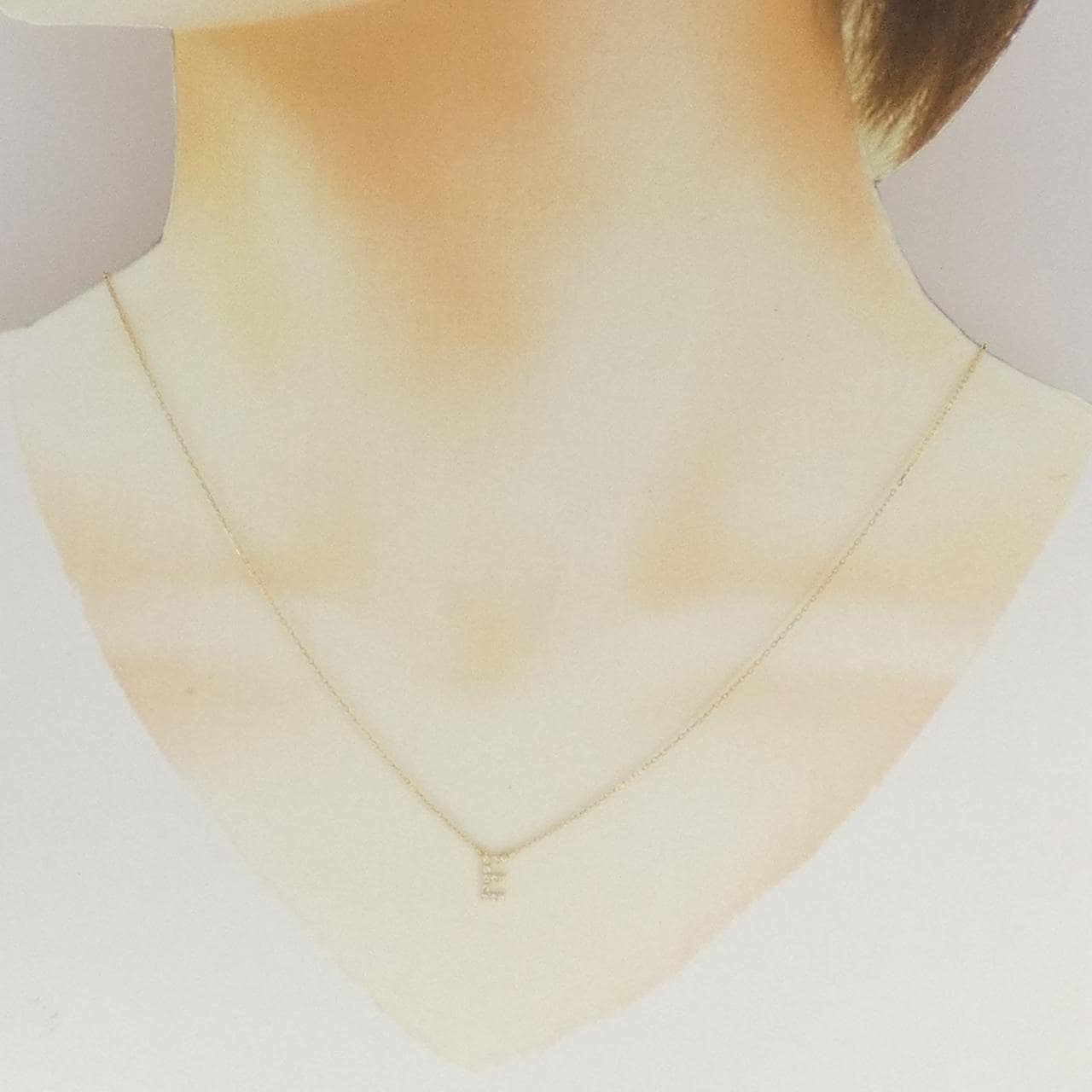アーカー イニシャル ネックレス 0.05CT