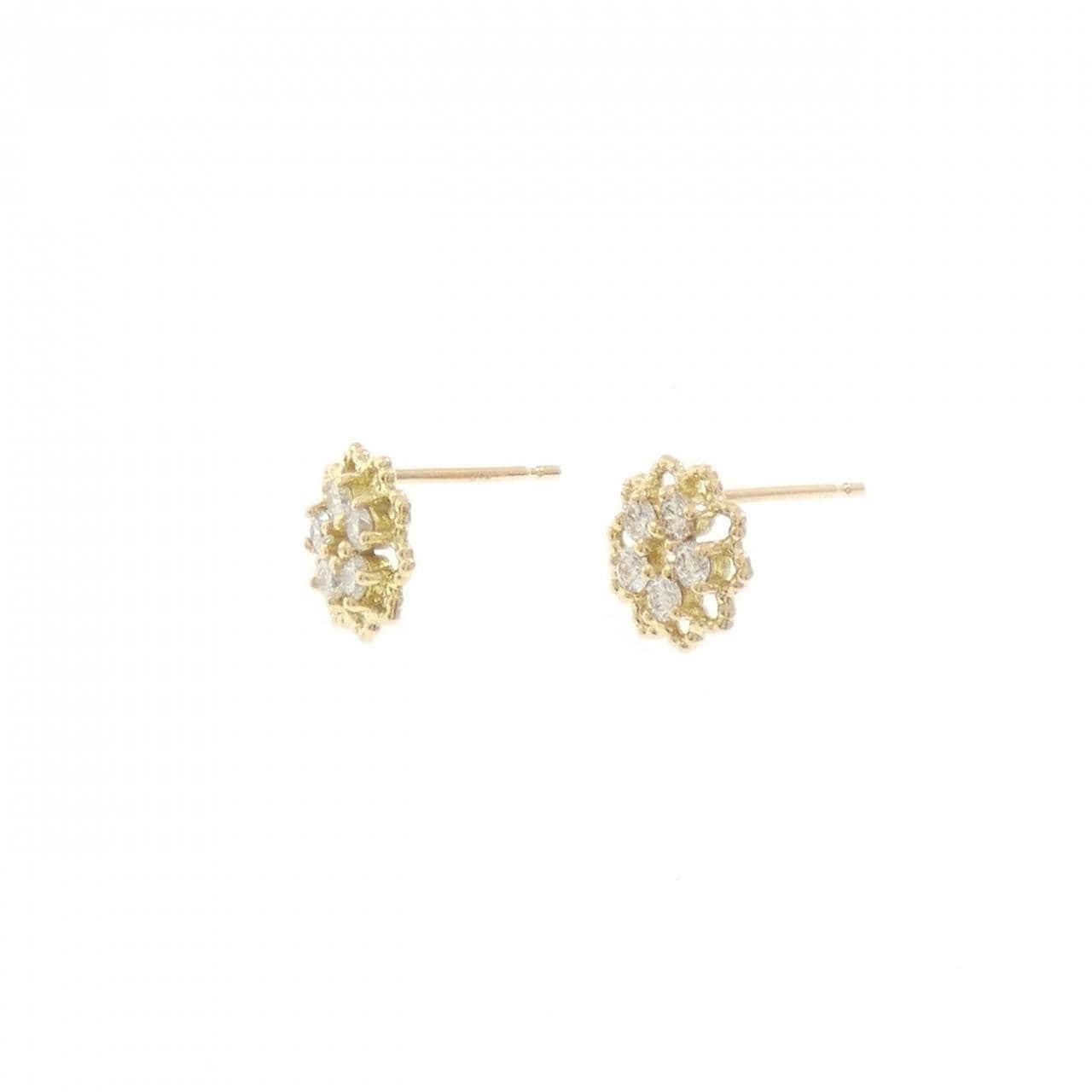 K18YG ダイヤモンド ピアス 0.255CT