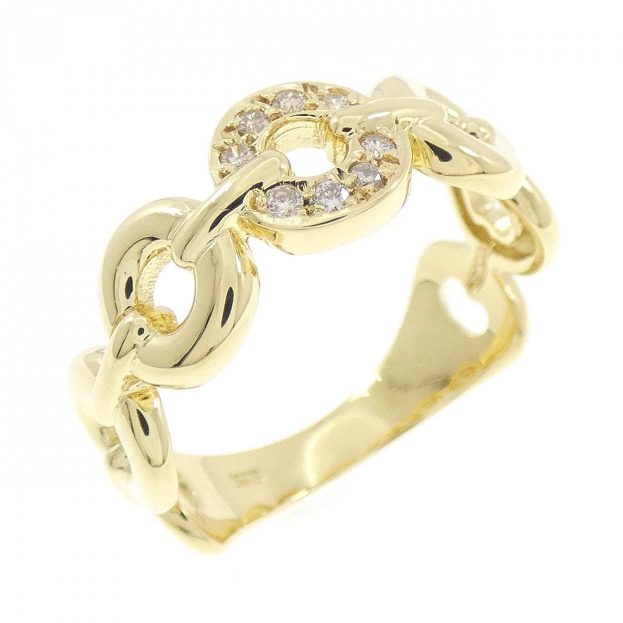 K18YG ダイヤモンド リング 0.08CT