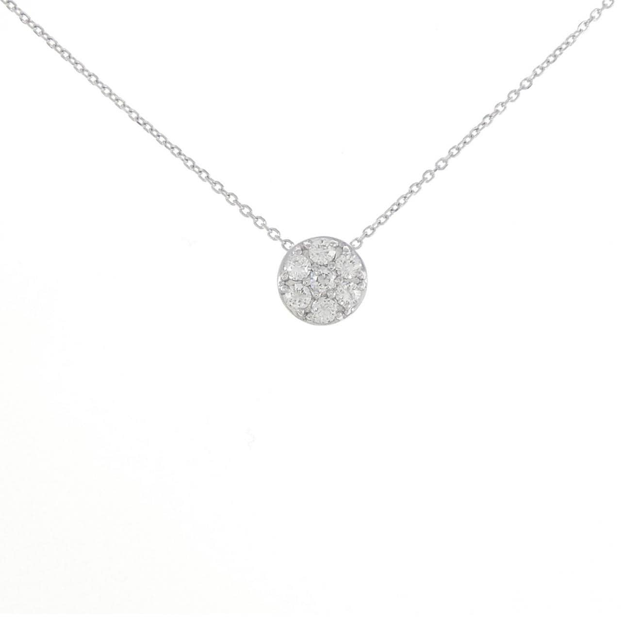 K18WG Diamond necklace