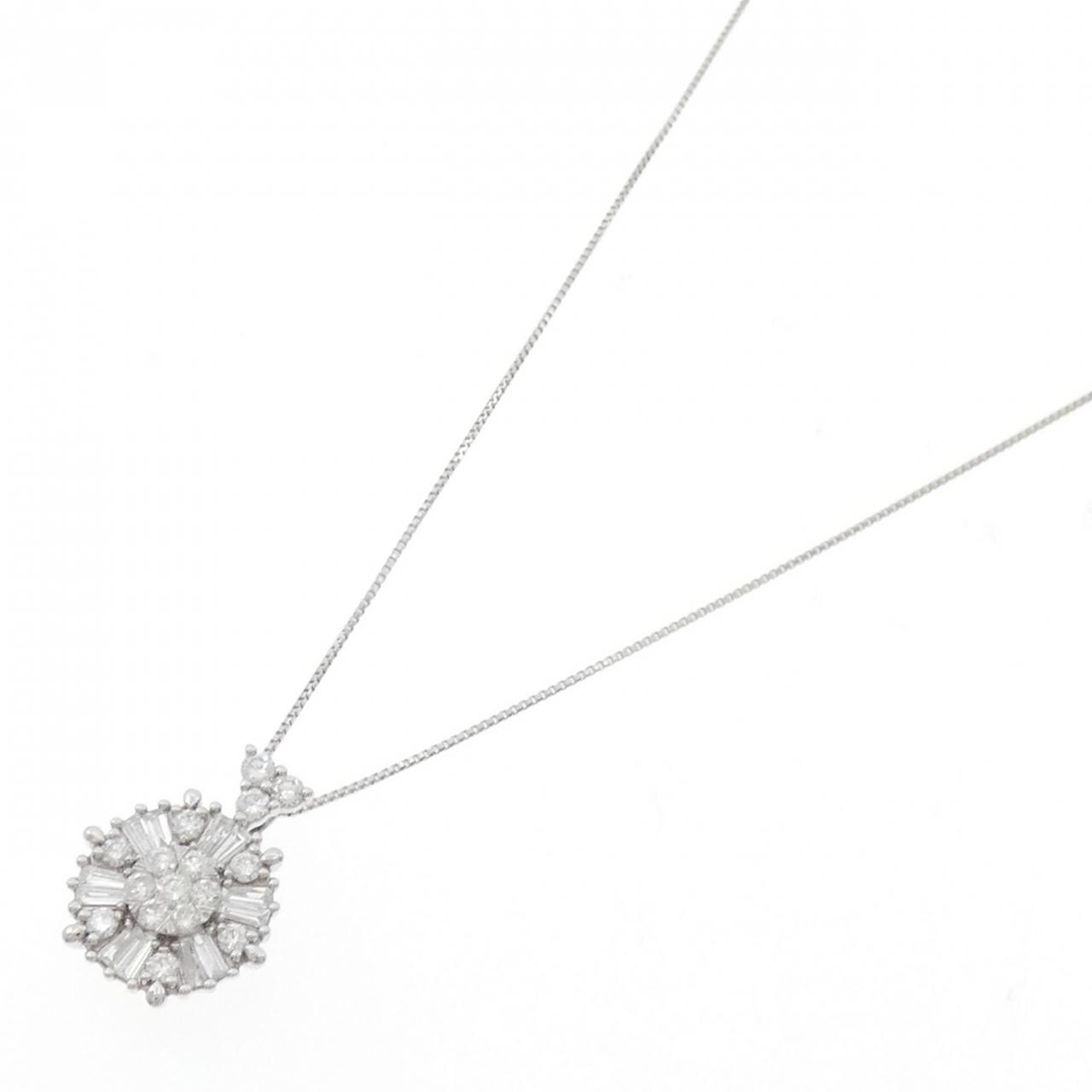 PT950/PT850 ダイヤモンド ネックレス 0.55CT